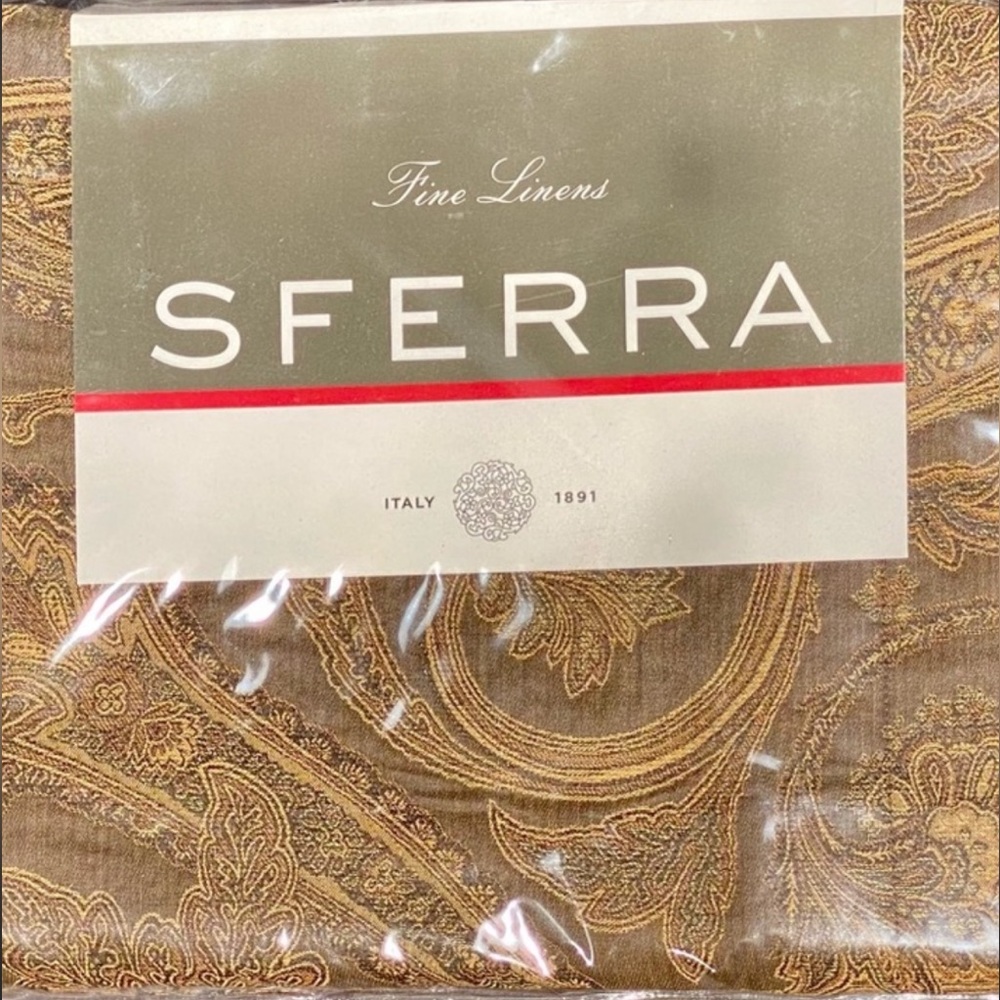 Sferra Essex 100% Egyptian Cotton Jacquard Euro Sham, Italy (2 available)
